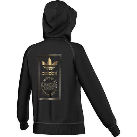 adidas hoodie black and gold|adidas originals hoodie black.